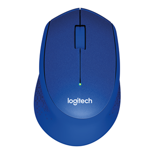 Logitech M330 SILENT PLUS - Mouse - 3 pulsanti - senza fili - 2.4 GHz - ricevitore wireless USB - blu