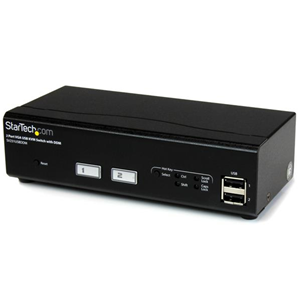 StarTech.com Switch Commutatore KVM USB VGA a 2 porte con tecnologia di commutazione rapida DDM incluso di cavi - Switch DDM KVM - Switch KVM / USB - 2 x KVM / USB - 1 utente locale - desktop