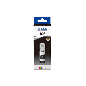 EPSON SUPPLIES Epson 106 - 70 ml - nero per foto - originale - nero - serbatoio inchiostro - per EcoTank ET-7700, ET-7750, L7160, L7180, Expression Premium ET-7700, ET-7750