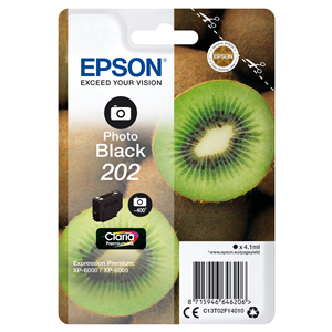 EPSON SUPPLIES Epson 202 - 4.1 ml - nero per foto - originale - blister - cartuccia d'inchiostro - per Expression Premium XP-6000, XP-6005, XP-6100, XP-6105