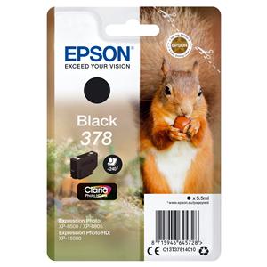 EPSON SUPPLIES Epson 378 - 5.5 ml - nero - originale - blister - cartuccia d'inchiostro - per Expression Home XP-8605, 8606, Expression Home HD XP-15000, Expression Photo XP-8505, 8700