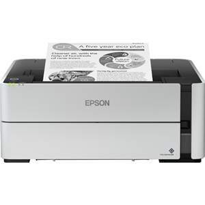 Epson EcoTank ET-M1180 - Stampante - B/N - Duplex - ink-jet - ricaricabile - A4/Legal - 1200 x 2400 dpi - fino a 20 ppm - capacità 250 fogli - USB 2.0, LAN, Wi-Fi