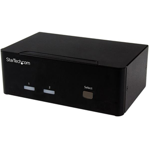 StarTech.com Switch Commutatore a 2 porte - KVM USB 2.0 a doppio VGA con Hub USB a 2 porte e 3,5mm audio - Switch KVM / audio / USB - 2 x KVM / audio / USB - 1 utente locale - desktop - per P/N: SVA12M2NEUA, SVA12M5NA