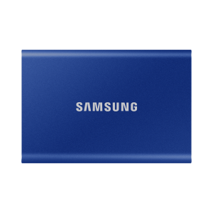Samsung T7 MU-PC2T0H - SSD - crittografato - 2 TB - esterno (portatile) - USB 3.2 Gen 2 (USB-C connettore) - 256 bit AES - blu indaco