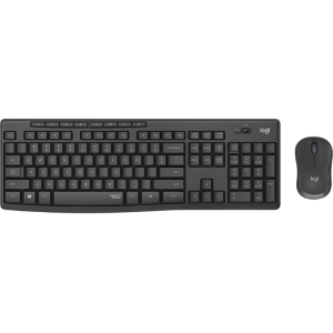 LOGITECH BUNDLE TASTIERA WIRELESS+MOUSE DESKTOP MK295 SILENT COMBO, USB, LAYOUT ITA, COLORE GRAFITE