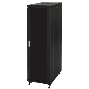 LINK ARMADIO RACK 19" 42U (A)2055, (L)600, (P)600 COLORE NERO PORTA VETRO