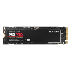Samsung 980 PRO MZ-V8P1T0BW - SSD - crittografato - 1 TB - interno - M.2 2280 - PCIe 4.0 x4 (NVMe) - buffer: 1 GB - 256 bit AES - TCG Opal Encryption - per Intel Next Unit of Computing 12, 13