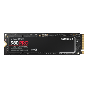 Samsung 980 PRO MZ-V8P500BW - SSD - crittografato - 500 GB - interno - M.2 2280 - PCIe 4.0 x4 (NVMe) - buffer: 512 MB - 256 bit AES - TCG Opal Encryption - per Intel Next Unit of Computing 13 Extreme Kit - NUC13RNGi5, 13 Extreme Kit - NUC13RNGi7