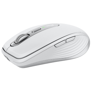 Logitech MX Anywhere 3 for Mac - Mouse - laser - 6 pulsanti - senza fili - Bluetooth - ricevitore wireless USB - grigio pallido