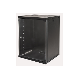 LINK ARMADIO RACK 19" 15 UNITA DA MURO PER RETI (A)750 X (L)540 X (P) 450 MM COLORE NERO PORTA VETR