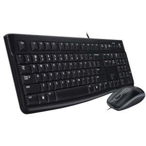 Logitech Desktop MK120 - Set mouse e tastiera - USB - Spagnola