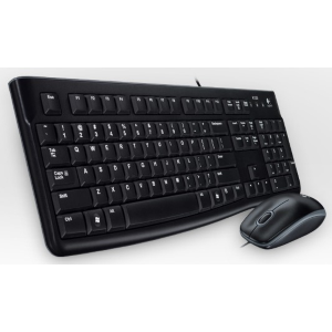 Logitech Desktop MK120 - Set mouse e tastiera - USB - USA Internazionale