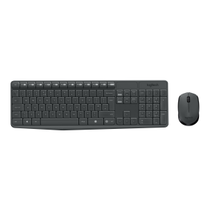 Logitech MK235 - Set mouse e tastiera - senza fili - 2.4 GHz - pan-nordico