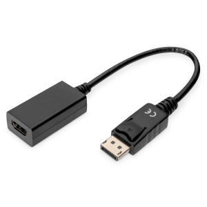 DIGITUS CAVO ADATTATORE DISPLAYPORT CONNETTORI DP MASCHIO - HDMI FEMMINA CM. 15