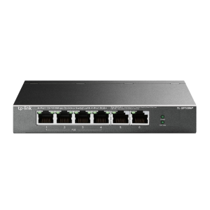 TP-Link TL-SF1006P - V1 - switch - unmanaged - 6 x 10/100 (4 PoE+) - desktop, montaggio a parete - PoE+ (67 W)