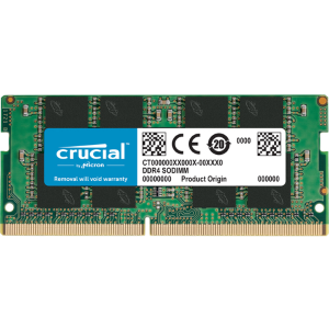 Crucial - DDR4 - modulo - 8 GB - SO DIMM 260-pin - 3200 MHz / PC4-25600 - CL22 - 1.2 V - senza buffer - non ECC