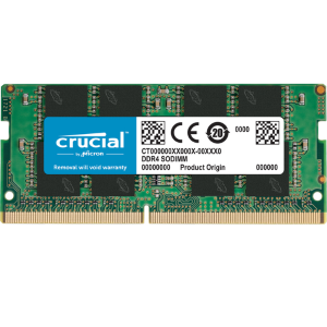 Crucial - DDR4 - modulo - 16 GB - SO DIMM 260-pin - 3200 MHz / PC4-25600 - CL22 - 1.2 V - senza buffer - non ECC