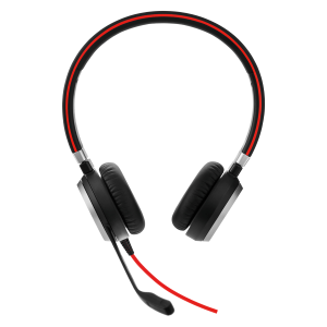 Jabra Evolve 40 UC stereo - Cuffie con microfono - over ear - cablato - jack 3,5 mm