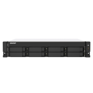 QNAP TS-873AeU - Server NAS - 8 alloggiamenti - montabile in rack - SATA 6Gb/s - RAID RAID 0, 1, 5, 6, 10, 50, JBOD, 60 - RAM 4 GB - 2.5 Gigabit Ethernet - iSCSI supporto - 2U