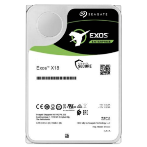 Seagate Exos X18 ST10000NM020G - HDD - crittografato - 10 TB - interno - SATA 6Gb/s - 7200 rpm - buffer: 256 MB - Self-Encrypting Drive (SED)