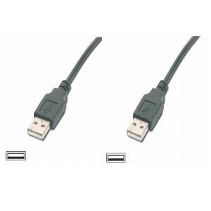 DIGITUS CAVO USB MT. 3 - CONNETTORI USB TIPO A MASCHIO/MASCHIO USB 2.0 COLORE NERO