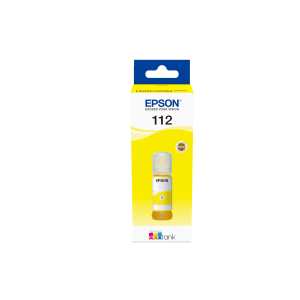 EPSON SUPPLIES Epson EcoTank 112 - 70 ml - giallo - originale - ricarica inchiostro - per EcoTank L11160, L15150, L15160, L6460, L6490, L6550, L6570, L6580, EcoTank Pro L15180