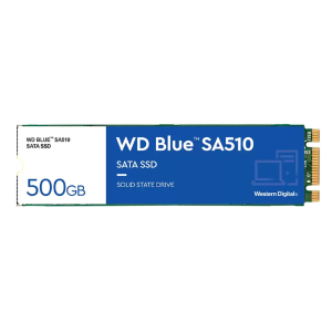 WEST DIG WD Blue SA510 WDS500G3B0B - SSD - 500 GB - interno - M.2 2280 - SATA 6Gb/s - blu
