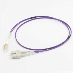 C2G 2m LC/SC OM4 LSZH Fibre Patch - Purple - Cavo patch - LC multi-mode (M) a SC multi-mode (M) - 2 m - fibra ottica - duplex - 50 / 125 micron - OM4 - viola