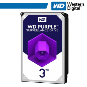 WEST DIG WD Purple WD33PURZ - HDD - 3 TB - sorveglianza - interno - 3.5" - SATA 6Gb/s - 5400 rpm - buffer: 256 MB