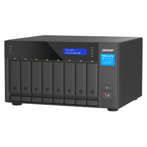 QNAP TVS-h874T - Server NAS - 8 alloggiamenti - SATA 6Gb/s - RAID RAID 0, 1, 5, 6, 10, 50, JBOD, 60 - RAM 64 GB - 2.5 Gigabit Ethernet - iSCSI supporto