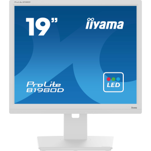 iiyama ProLite B1980D-W5 - Monitor a LED - 19" - 1280 x 1024 @ 60 Hz - TN - 250 cd/m² - 1000:1 - 5 ms - DVI, VGA - bianco opco