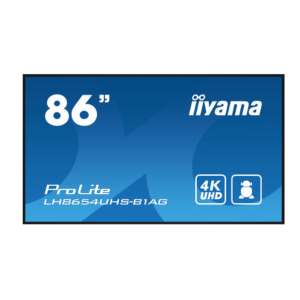 Iiyama LH8654UHS-B1AG - 86" Categoria diagonale LH54 Series Display LCD retroilluminato a LED - segnaletica digitale interattiva - con lettore multimediale integrato nel SoC - 4K UHD (2160p) 3840 x 2160