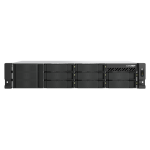 QNAP TS-855eU - Server NAS - 8 alloggiamenti - montabile in rack - SATA 6Gb/s - RAID RAID 0, 1, 5, 6, 10, 50, 60, RAID TP, TM - RAM 8 GB - Gigabit Ethernet / 2.5 Gigabit Ethernet - iSCSI supporto - 2U