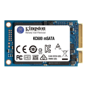 Kingston KC600 - SSD - crittografato - 256 GB - interno - mSATA - SATA 6Gb/s - 256 bit AES - TCG Opal Encryption, Self-Encrypting Drive (SED)