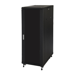 LINK ARMADIO RACK PER RETI 19" 22U (A)1166, (L)600, (P)600 COLORE NERO PORTA VETRO DISASSEMBLATO