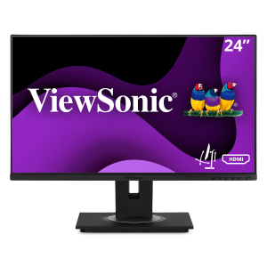 VIEWSONIC MON 24IPS FHD HDMI DP USB FRAMELES 4XUSB TILT PIVOT CARRY HANDLE