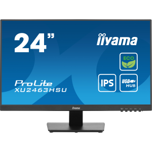 iiyama ProLite XU2463HSU-B1 - Monitor a LED - 24" (23.8" visualizzabile) - 1920 x 1080 Full HD (1080p) @ 100 Hz - IPS - 250 cd/m² - 1300:1 - 3 ms - HDMI, DisplayPort - altoparlanti - nero, opaco