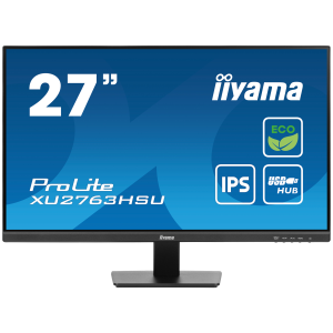 iiyama ProLite XU2763HSU-B1 - Monitor a LED - 27" - 1920 x 1080 Full HD (1080p) @ 100 Hz - IPS - 250 cd/m² - 1300:1 - 3 ms - HDMI, DisplayPort - altoparlanti - nero, opaco