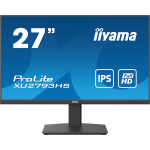 iiyama ProLite XU2793HS-B6 - Monitor a LED - 27" - 1920 x 1080 Full HD (1080p) @ 100 Hz - IPS - 250 cd/m² - 1000:1 - 1 ms - HDMI, DisplayPort - altoparlanti - nero, opaco