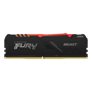 Kingston FURY Beast RGB - DDR4 - modulo - 8 GB - DIMM 288-PIN - 3200 MHz / PC4-25600 - CL16 - 1.35 V - senza buffer - non ECC - nero