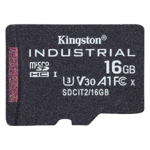 Kingston Industrial - Scheda di memoria flash - 16 GB - A1 / Video Class V30 / UHS-I U3 / Class10 - UHS-I microSDHC