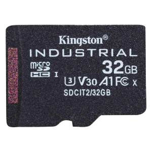 Kingston Industrial - Scheda di memoria flash - 32 GB - A1 / Video Class V30 / UHS-I U3 / Class10 - UHS-I microSDHC