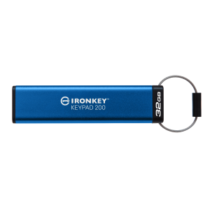 Kingston IronKey Keypad 200 - Chiavetta USB - crittografato - 32 GB - USB 3.2 Gen 1