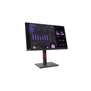 Lenovo ThinkVision T24i-30 - Monitor a LED - 23.8" - 1920 x 1080 Full HD (1080p) @ 60 Hz - IPS - 250 cd/m² - 1000:1 - 4 ms - HDMI, VGA, DisplayPort - nero corvino - Campus - per ThinkPad P15 Gen 2 20YQ