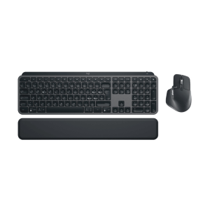 Logitech MX Keys S Combo - Set mouse e tastiera - retroilluminato - senza fili - Bluetooth LE - QWERTY - italiana - interruttore: tasti a forbice - grafite