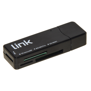LINK MINI LETTORE CARD USB 3.0 FINO A 5 GBPS LETTURA SIMULTANEA DI 4 SCHEDE T-FLASH, MICRO SD, SD, MMC, RS-MMC, MS, MS PRO, MS, MS DUO