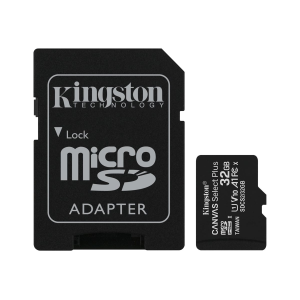 Kingston Canvas Select Plus - Scheda di memoria flash (adattatore microSDHC per SD in dotazione) - 32 GB - A1 / Video Class V10 / UHS Class 1 / Class10 - UHS-I microSDHC