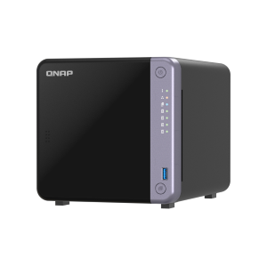 QNAP NAS - 4-BAY 3.5" DESKTOP NAS, AL524 4C 2.0GHZ, 4GB DDR4 RAM (MAX 16GB), 1 X 10GBE SFP+, 2 X 2.5