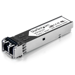 StarTech.com Cisco SFP-GE-S Compatibile - Modulo SFP in fibra - 1000BASE-SX (SFPGESST) - Modulo transceiver SFP (mini-GBIC) - 1GbE - 1000Base-SX - LC multi-mode - fino a 550 m - 850 nm - per P/N: ET91000LCOAM, ET91000SFP2, ET91000SFP2C, IES101002SFP,