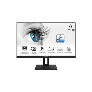 MSI MICROSTAR MON 27IPS HDMI BK MM FHD USB PIVOT MSI PRO MP271 BLACK 16:9